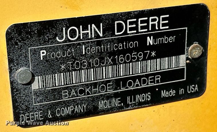 image for item OA9517 2008 John Deere 310J backhoe