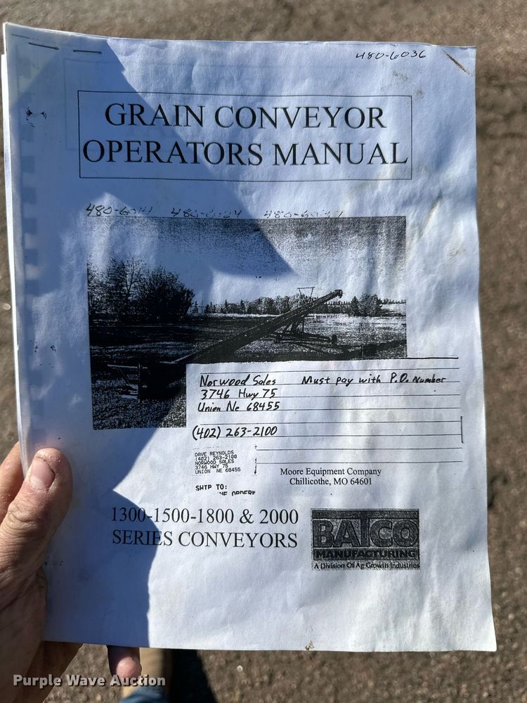 image for item OA9546 Batco 1385 salt conveyor