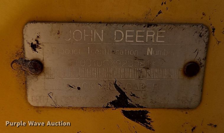 image for item OJ9499 2003 John Deere 310G backhoe