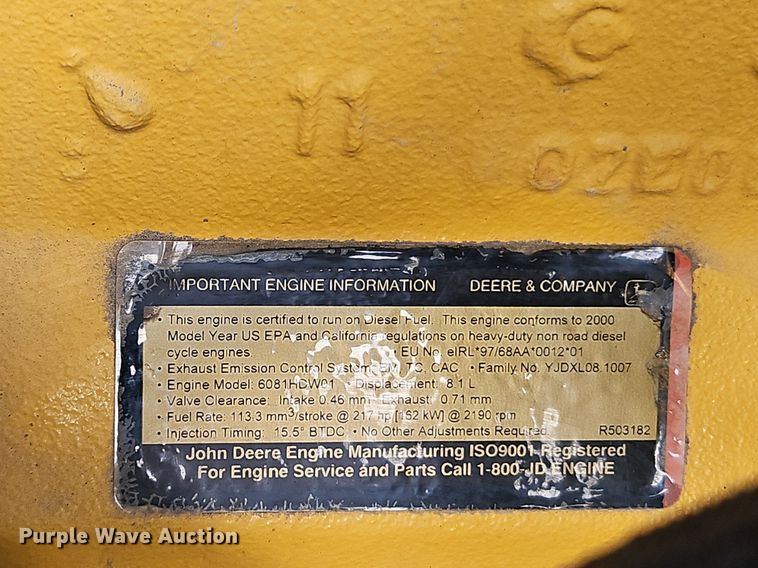 image for item OJ9510 2000 John Deere 770CH motor grader