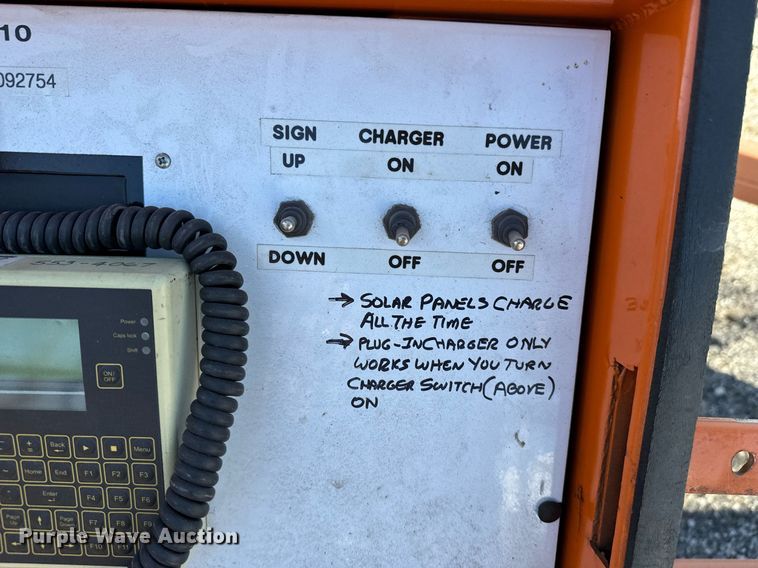 image for item OJ9531 2007 Ver-Mac 1210 message board trailer