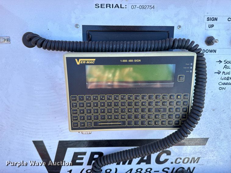 image for item OJ9531 2007 Ver-Mac 1210 message board trailer