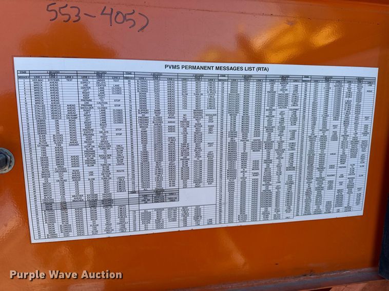 image for item OJ9531 2007 Ver-Mac 1210 message board trailer