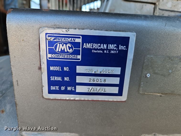 image for item OJ9544 American IMC T29.A.601H air compressor