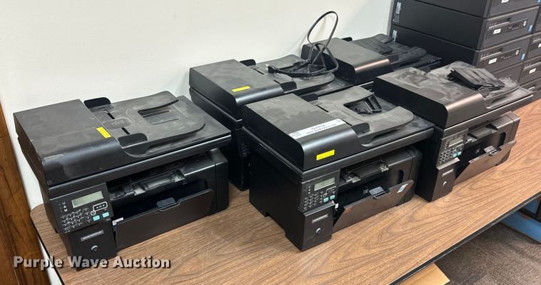 image for item OJ9556 (5) HP All In One LaserJet M1212NF multifunction printers