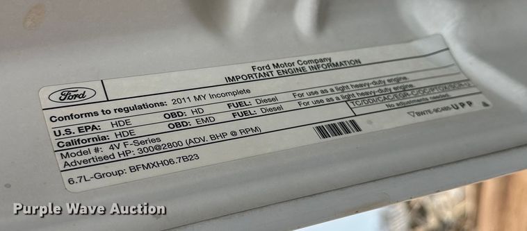 image for item DG4266 2011 Ford  F450 Super Duty utility / service truck