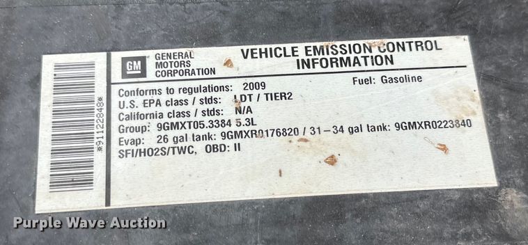 image for item DG4273 2009 Chevrolet  Silverado 1500 Ext. Cab pickup truck