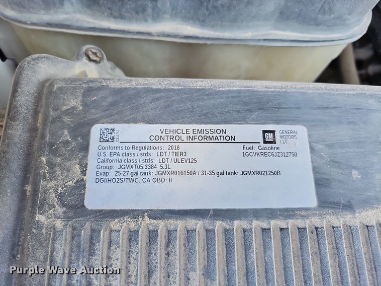 image for item DK0593 2018 Chevrolet Silverado 1500 Double Cab pickup truck