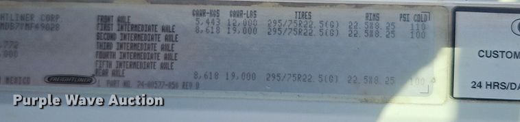 image for item DK0612 2000 Freightliner FLD112 semi truck