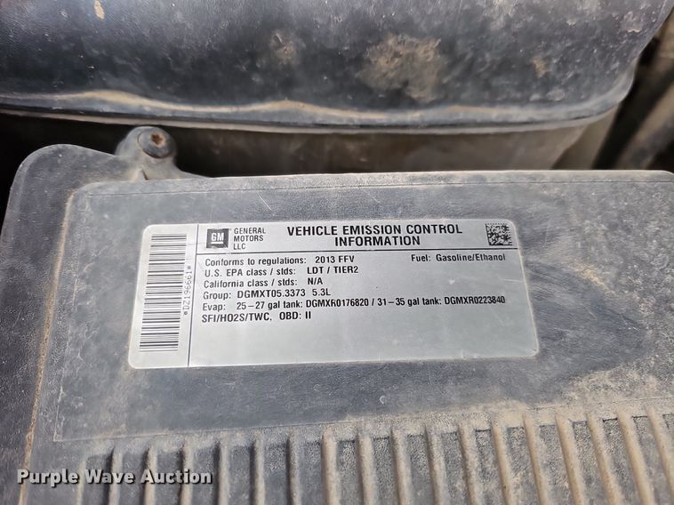 image for item DK0615 2013 Chevrolet Silverado 1500 Ext. Cab pickup truck