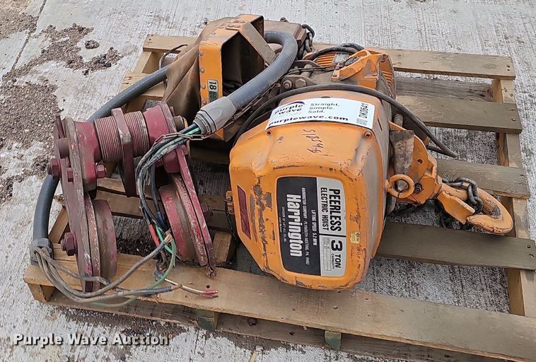 image for item DK0641 Harrington ES2-471 3 ton chain hoist