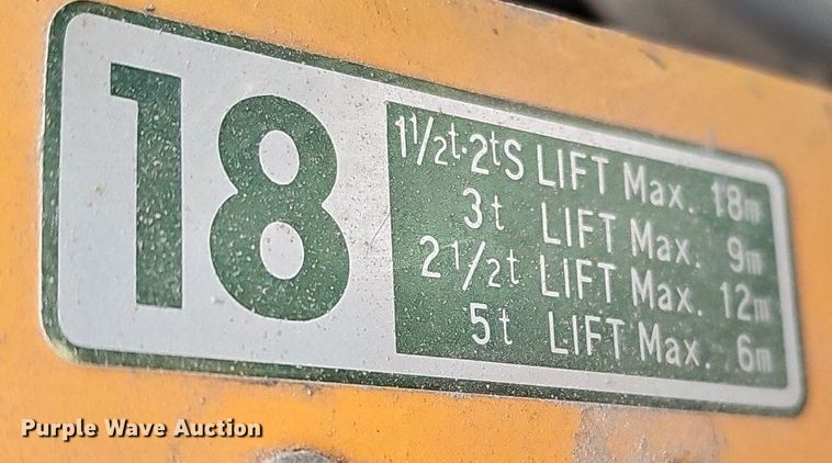 image for item DK0641 Harrington ES2-471 3 ton chain hoist