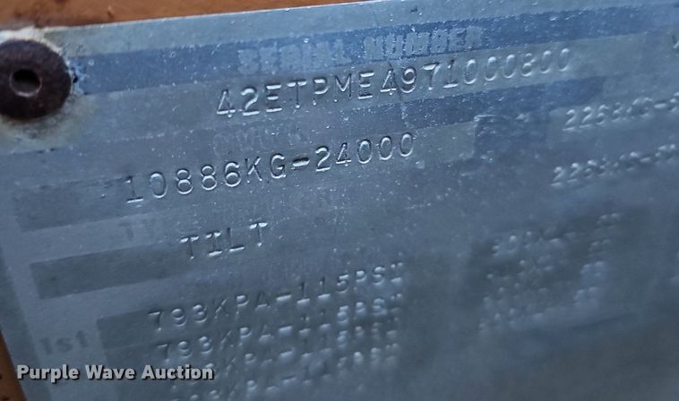 image for item DK0645 2007 Econoline MP1227TE equipment trailer