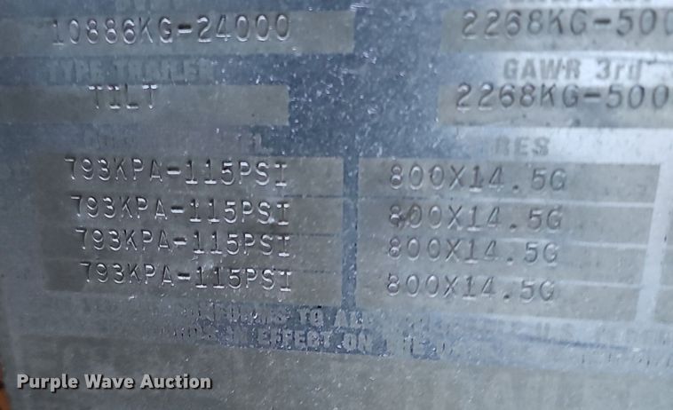 image for item DK0645 2007 Econoline MP1227TE equipment trailer