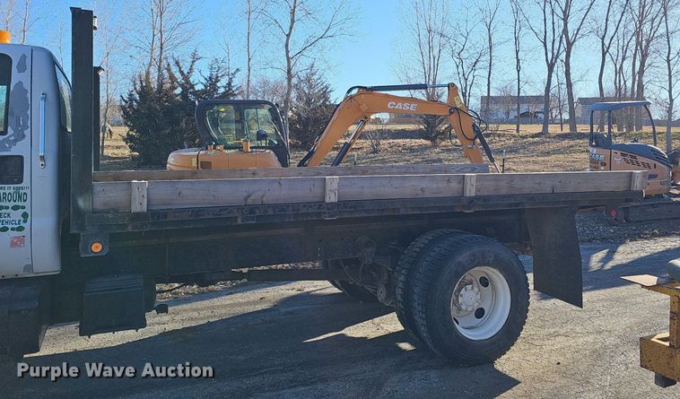 image for item DK0655 2000 Ford F750 Super Duty flatbed truck