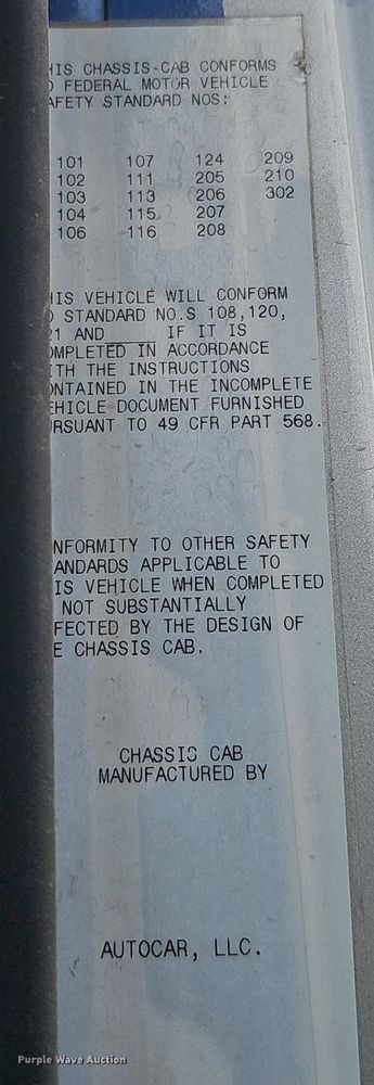 image for item DK0719 2004 Auto Car Xpeditor refuse truck