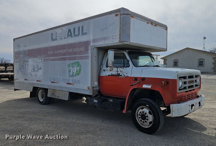image for item DN7238 1988 GMC 6000 box truck