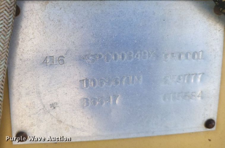 image for item DO4831 1986 Caterpillar 416 backhoe