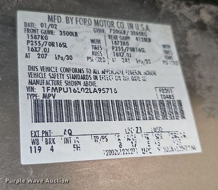 image for item DP0806 2002 Ford  Expedition XLT SUV