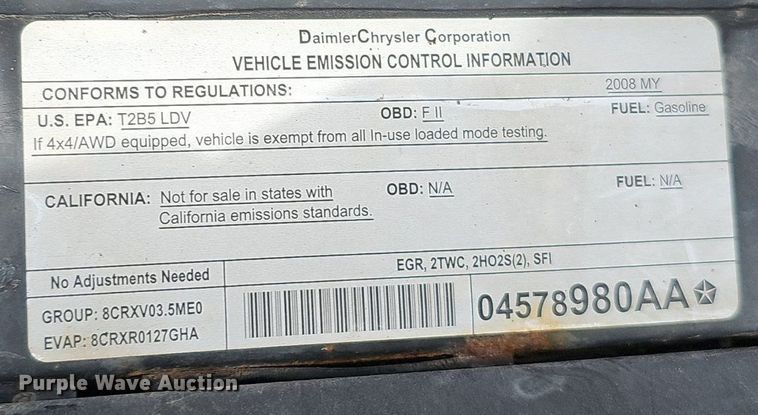 image for item DP0807 2008 Chrysler 300 Touring 