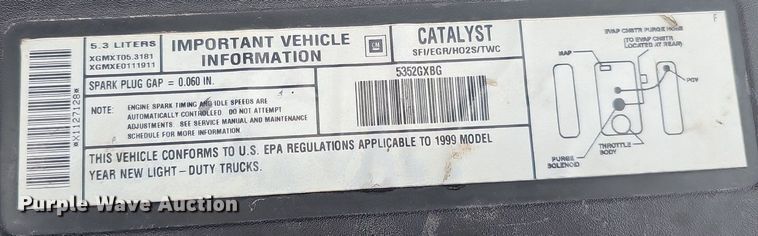 image for item DP0809 1999 Chevrolet Silverado LS Ext. Cab pickup truck