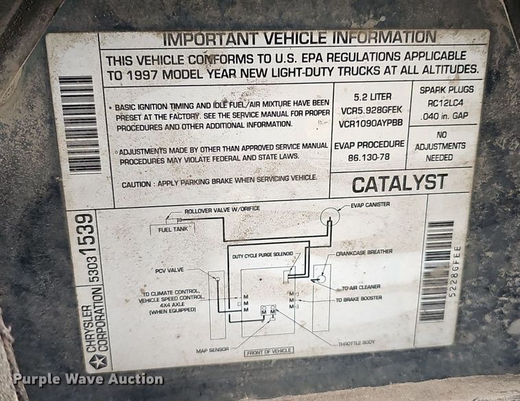 image for item DP0815 1997 Dodge Dakota SLT Club Cab pickup truck