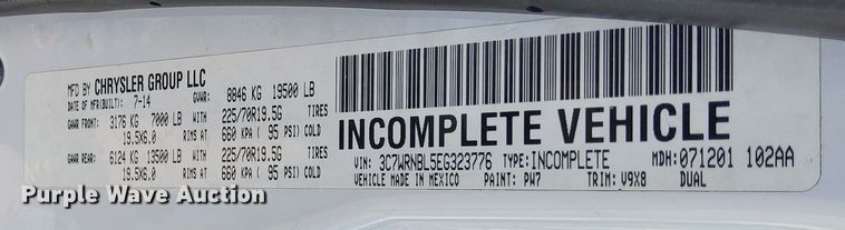 image for item DQ6004 2014 Dodge Ram 5500HD utility / service truck