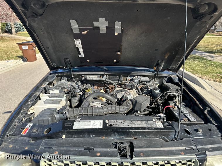 image for item DQ6332 2001 Ford Ranger SuperCab flatbed pickup truck