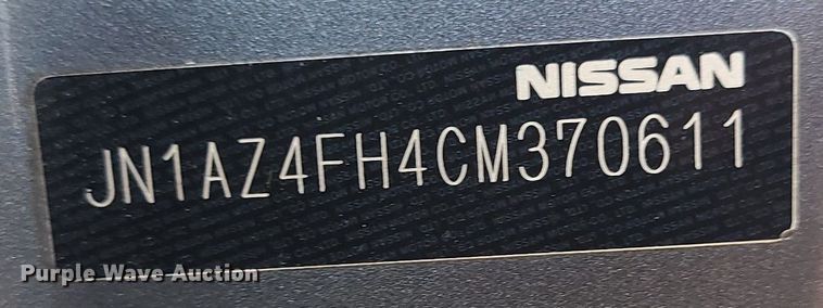 image for item DR5262 2012 Nissan 370Z 