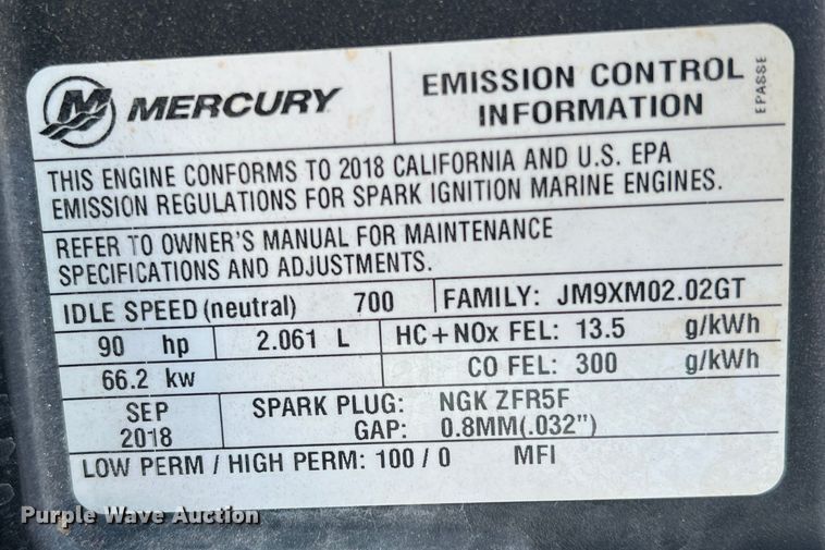 image for item DS2466 2019 Bayliner  Element F18 boat