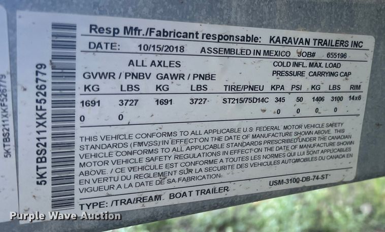 image for item DS2466 2019 Bayliner  Element F18 boat