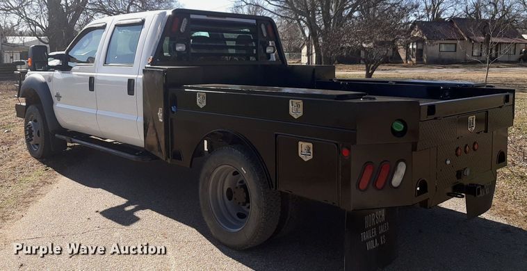 image for item DV9822 2012 Ford F550 Super Duty Crew Cab flatbed truck