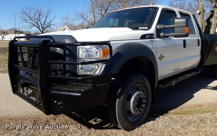 image for item DV9822 2012 Ford F550 Super Duty Crew Cab flatbed truck