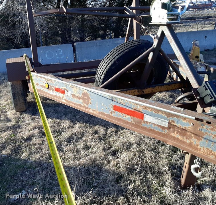 image for item DV9849 2013 Shop built reel trailer