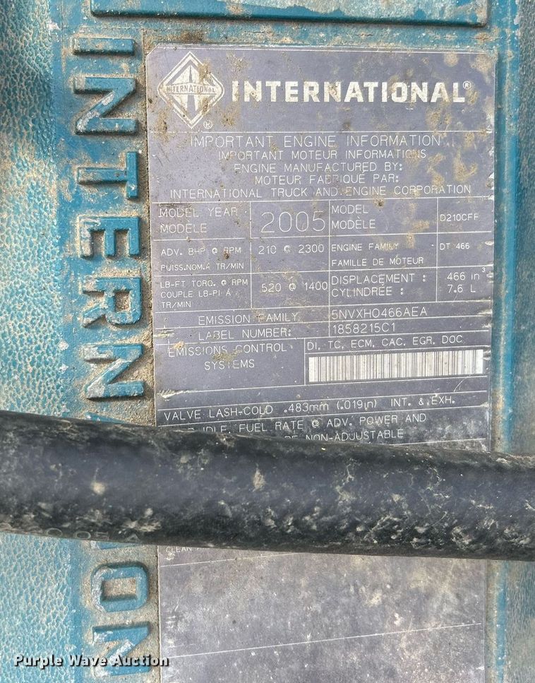 image for item EG1223 2006 International  3000 school bus