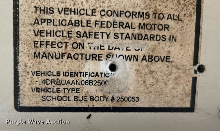 image for item EG1223 2006 International  3000 school bus