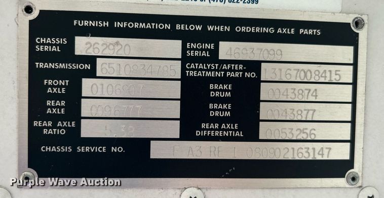 image for item EG1246 2009 Blue Bird  school bus