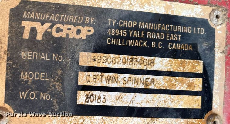 image for item EI0679 Ty-crop QP Twin Spinner top dresser/sand spreader