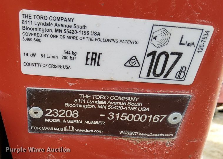 image for item EI3509 2014 Toro STX-26 stump grinder