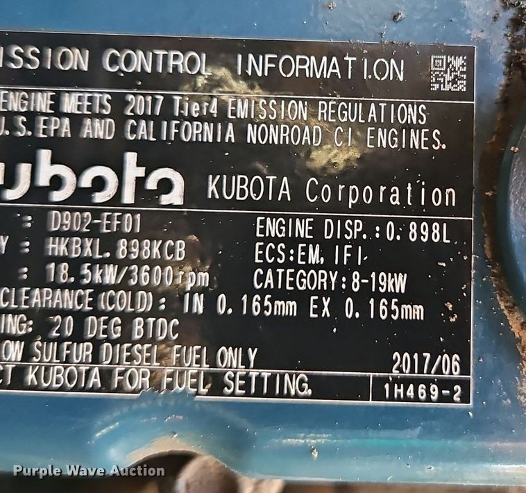 image for item EI3517 2018 Ditch Witch SK600 compact utility loader