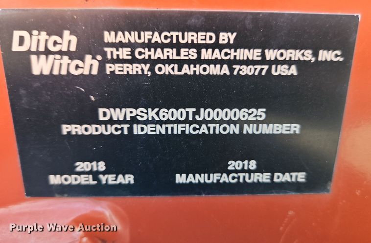 image for item EI3517 2018 Ditch Witch SK600 compact utility loader