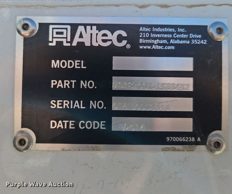 image for item EI3562 2015 Freightliner  M2 digger derrick truck