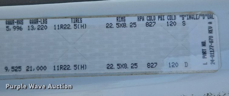 image for item EI3562 2015 Freightliner  M2 digger derrick truck