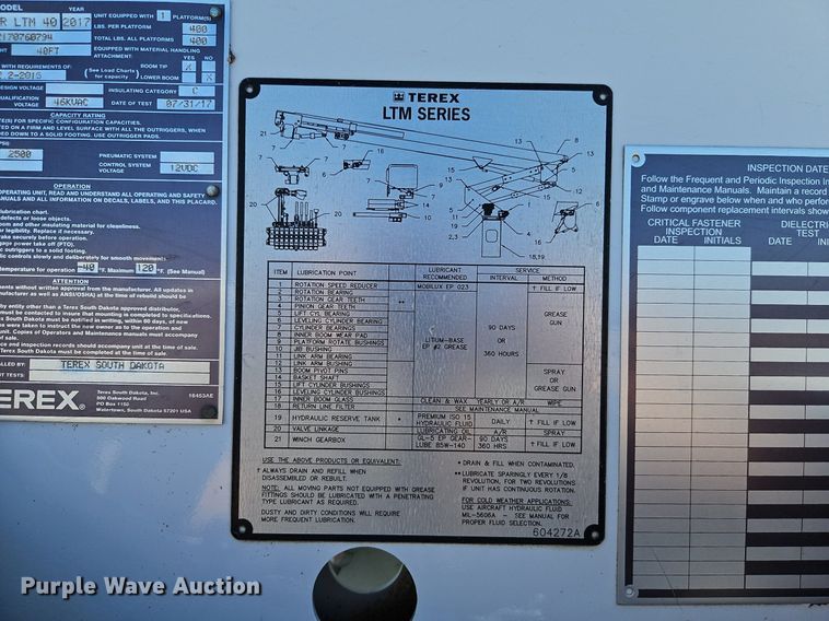image for item EI3563 2017 Ford  F550 XL  bucket truck