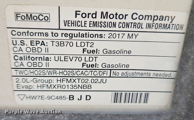 image for item EI3576 2017 Ford Edge SUV