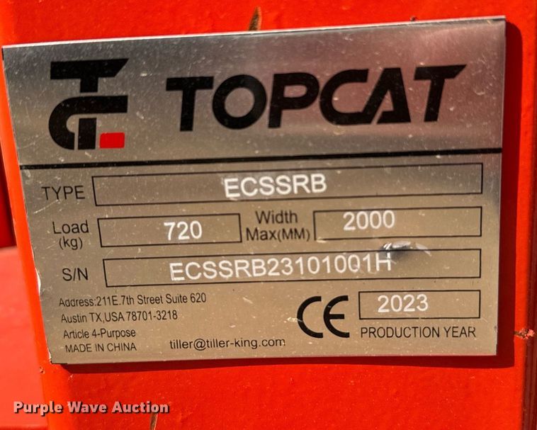 image for item EJ0276 2023 TopCat ECSSRB skid steer tree shear