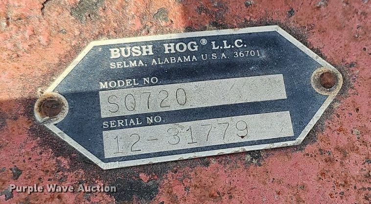 image for item EJ5957 Bush Hog SQ720 rotary mower