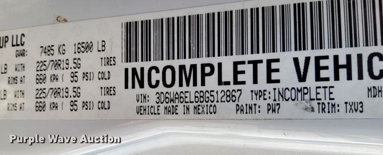 image for item EK4106 2011 Dodge  Ram 4500HD utility / service truck