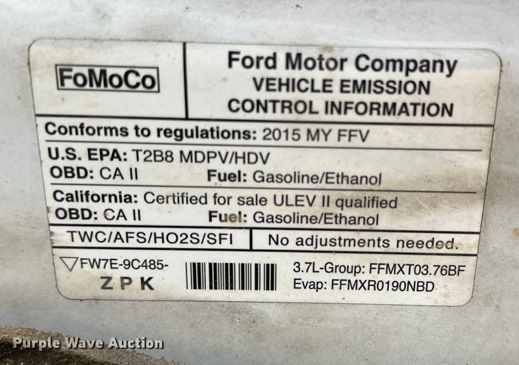 image for item JT9073 2015 Ford Transit  van