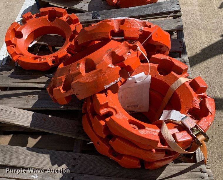 image for item KX9833 (6) Kubota 512 wheel weights 